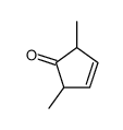 2,5-dimethylcyclopent-3-en-1-one Structure