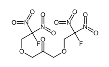 1,3-bis(2-fluoro-2,2-dinitroethoxy)propan-2-one结构式