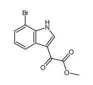 (7-Bromo-1H-indol-3-yl)-oxo-acetic acid methyl ester结构式