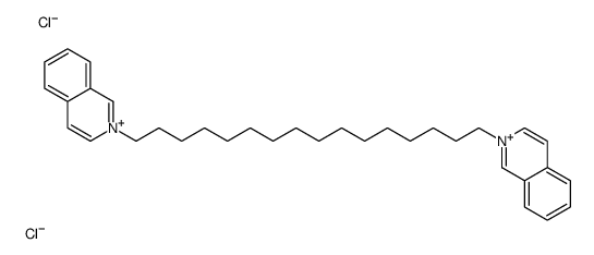 2-(16-isoquinolin-2-ium-2-ylhexadecyl)isoquinolin-2-ium,dichloride Structure