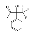 4,4,4-trifluoro-3-hydroxy-3-phenylbutan-2-one结构式