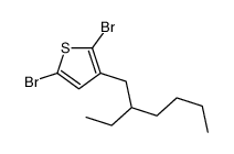 2,5-Dibromo-3-(2-ethylhexyl)thiophene Structure