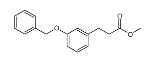 3-(3-benzyloxy-phenyl)-propionic acid methyl ester结构式