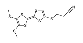 4-(2-cyanoethylthio)-4',5'-bis(methylthio)tetrathiafulvalene Structure