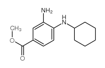 methyl 3-amino-4-(cyclohexylamino)benzoate Structure