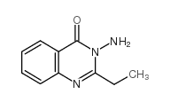 3-氨基-2-乙基-4(3H)-喹唑啉酮结构式