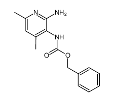 N3-benzyloxycarbonyl-2,3-diamino-4,6-dimethylpyridine Structure