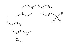 1-[[4-(trifluoromethyl)phenyl]methyl]-4-[(2,4,5-trimethoxyphenyl)methyl]piperazine结构式