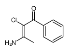 3-amino-2-chloro-1-phenylbut-2-en-1-one结构式