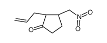 (2S,3R)-3-(nitromethyl)-2-prop-2-enylcyclopentan-1-one Structure