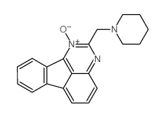Indeno[1,2,3-de]quinazoline, 2-(1-piperidinylmethyl)-, 1-oxide结构式