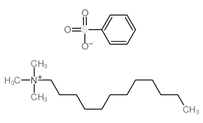 benzenesulfonic acid; dodecyl-trimethyl-azanium结构式