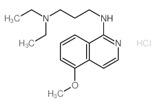 N,N-diethyl-N-(5-methoxyisoquinolin-1-yl)propane-1,3-diamine结构式