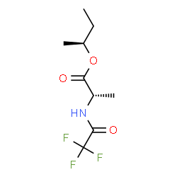 N-(Trifluoroacetyl)-L-alanine (S)-1-methylpropyl ester structure