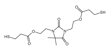 (4,4-dimethyl-2,5-dioxoimidazolidine-1,3-diyl)diethane-2,1-diyl bis([3-mercaptopropionate] picture