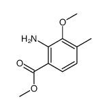 2-氨基-3-甲氧基-4-甲基-苯甲酸甲酯结构式