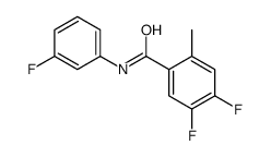 4,5-difluoro-N-(3-fluorophenyl)-2-methylbenzamide结构式