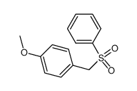 1-methoxy-4-((phenylsulfonyl)methyl)benzene结构式