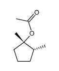 (+/-)-1-r-acetoxy-1,2c-dimethyl-cyclopentane结构式