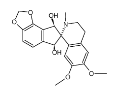 6',7'-dimethoxy-2'-methyl-6,8,3',4'-tetrahydro-2'H-(7rN)-spiro[indeno[4,5-d][1,3]dioxole-7,1'-isoquinoline]-6t,8t-diol Structure