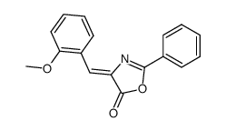 2-苯基-(4z)-(21-甲氧苯亚甲基)-5(4H)-恶唑酮结构式