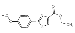 2-(4-甲氧基苯基)-噻唑-4-羧酸乙酯结构式