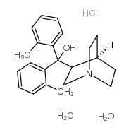 1-氮杂双环[2.2.2]oct-3-基[双(2-甲基苯基)]甲醇盐酸盐结构式