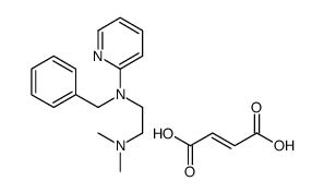 N'-benzyl-N,N-dimethyl-N'-pyridin-2-ylethylenediammonium maleate结构式