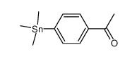 1-(4-(trimethylstannyl)phenyl)ethanone Structure