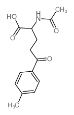 2-acetamido-5-(4-methylphenyl)-5-oxo-pentanoic acid结构式