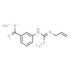 3-[(N-prop-2-enyl-C-sulfido-carbonimidoyl)amino]benzoate structure