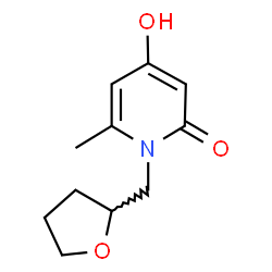 4-hydroxy-6-methyl-1-(tetrahydrofuran-2-ylmethyl)pyridin-2(1H)-one Structure
