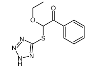 2-ethoxy-1-phenyl-2-(2H-tetrazol-5-ylsulfanyl)ethanone Structure