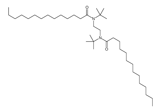 N-tert-butyl-N-[2-[tert-butyl(tetradecanoyl)amino]ethyl]tetradecanamide Structure