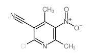2-氯-4,6-二甲基-5-硝基烟腈结构式