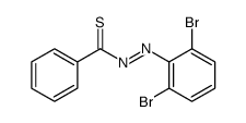 N-(2,6-dibromophenyl)iminobenzenecarbothioamide结构式