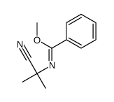 methyl N-(2-cyanopropan-2-yl)benzenecarboximidate Structure