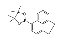 2-(1,2-dihydroacenaphthylen-5-yl)-4,4,5,5-tetramethyl-1,3,2-dioxaborolane结构式