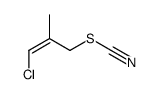 (3-chloro-2-methylprop-2-enyl) thiocyanate结构式