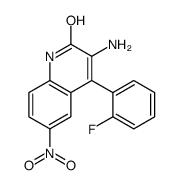 3-amino-4-(2-fluorophenyl)-6-nitro-1H-quinolin-2-one Structure