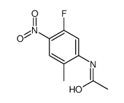 N-(5-氟-2-甲基-4-硝基苯基)乙酰胺结构式