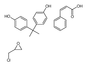 2-(chloromethyl)oxirane,4-[2-(4-hydroxyphenyl)propan-2-yl]phenol,(E)-3-phenylprop-2-enoic acid结构式