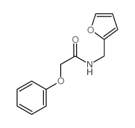 N-(2-furylmethyl)-2-phenoxy-acetamide结构式