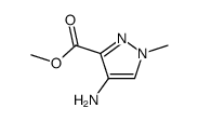 1-甲基-4-氨基吡唑-3-甲酸甲酯结构式