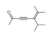 6-Methyl-5-isopropyl-5-hepten-3-yn-2-one结构式