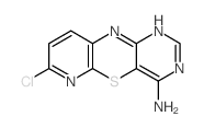 10H-Pyrido[2,3-b]pyrimido[4,5-e][1,4]thiazin-4-amine,7-chloro-结构式