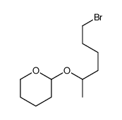 2-(6-bromohexan-2-yloxy)oxane Structure