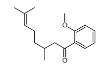 1-(2-methoxyphenyl)-3,7-dimethyloct-6-en-1-one Structure