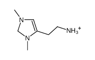 2-(1,3-dimethyl-1,2-dihydroimidazol-1-ium-4-yl)ethanamine Structure