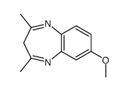 7-methoxy-2,4-dimethyl-3H-1,5-benzodiazepine结构式